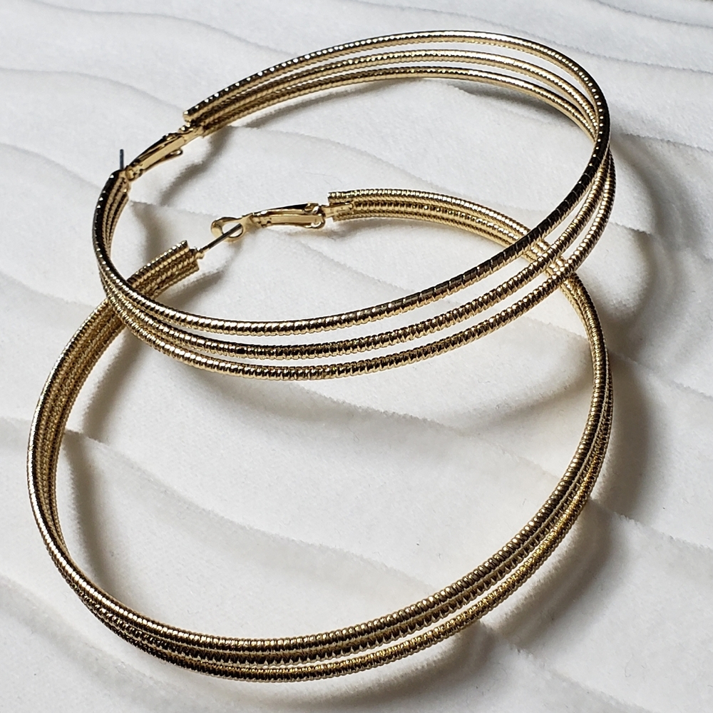 Aldo Triple Loop Hoop Earrings